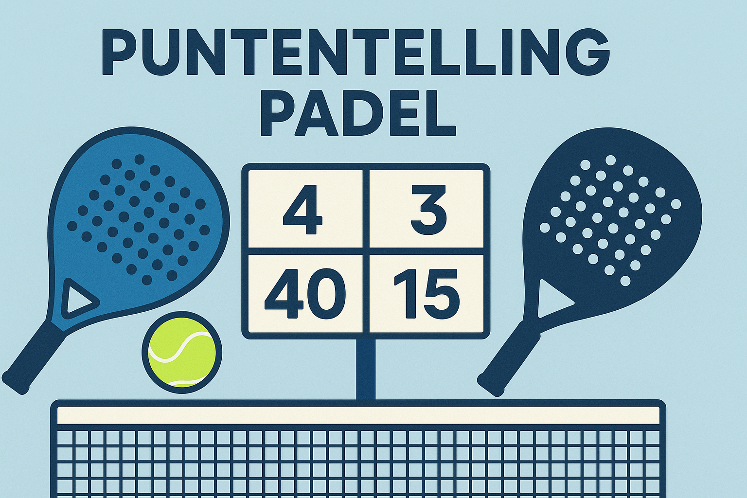 Zo werkt de puntentelling bij padel