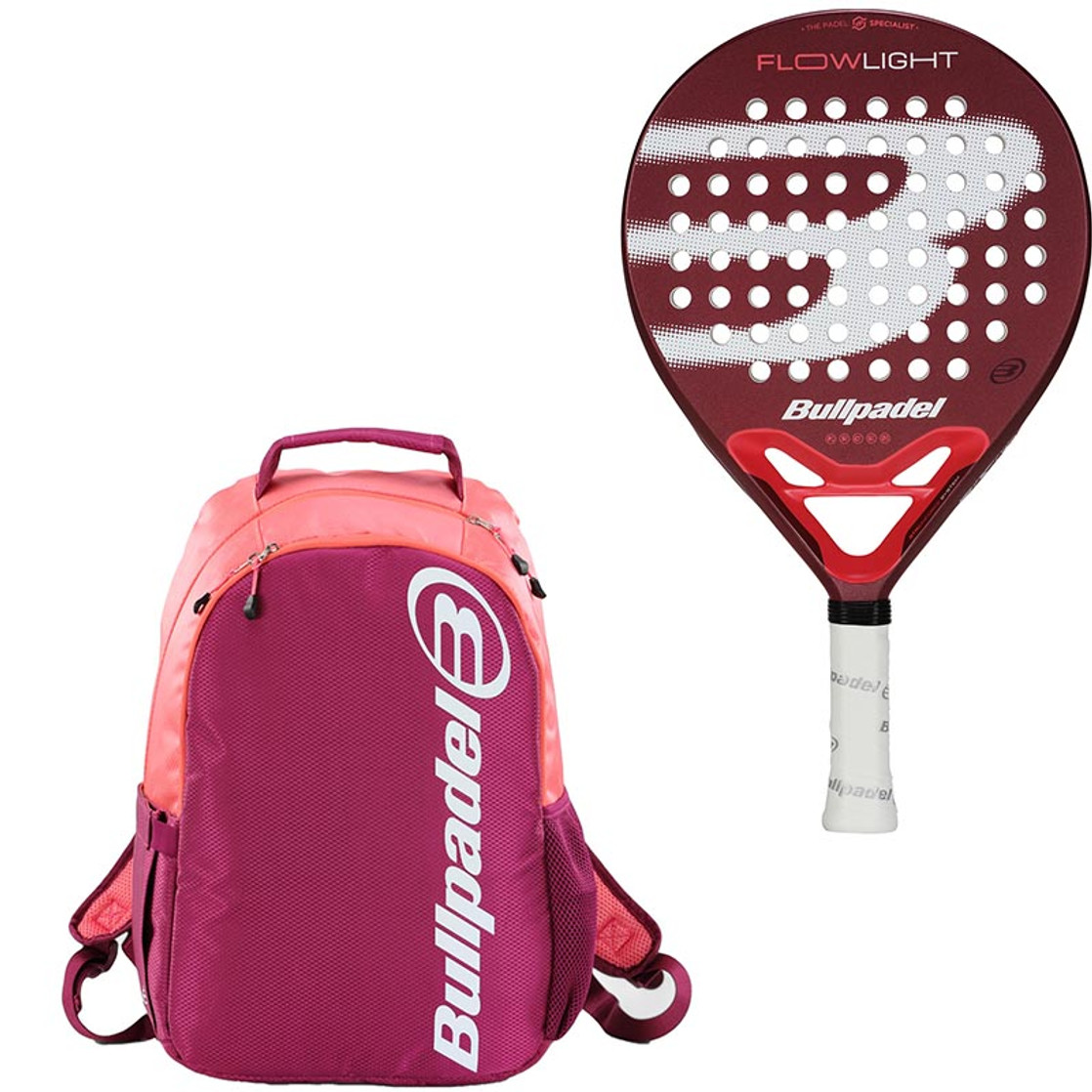 bullpadel-flow-set-cadeau bull padel tas en racket cadeau