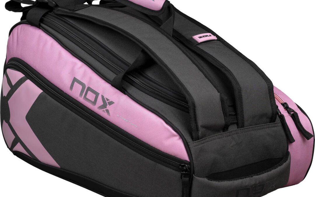 Padel tassen voor dames met vak voor grip of accessoires