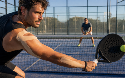 Kinesio tape voor padel 2026, wanneer het werkt, en wat je beter niet plakt