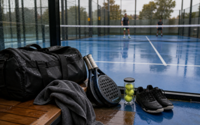 Padelmateriaal voor een regenachtige dag: grip en droog houden