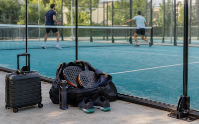 Padeluitrusting voor vakantie: compact racketpakket en accessoires