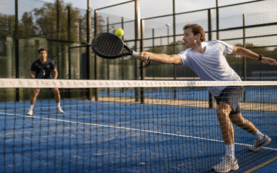 Mag je racket bij padel over het net komen?